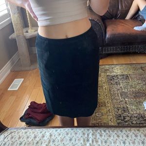 Black mini skirt